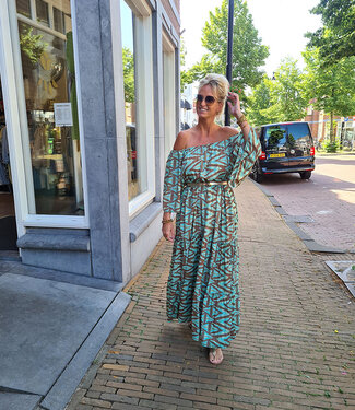 Ibiza Dress Turquoise/Gold