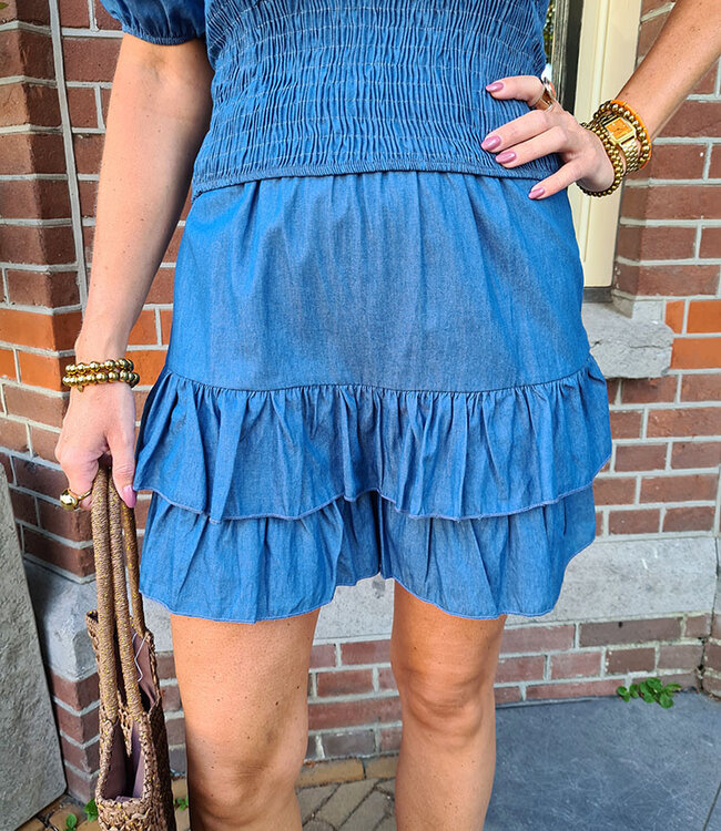 Biba Denim Broekrokje