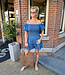 Biba Gesmokt Denim Top