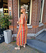 Lurex Zigzag Dress Oranje