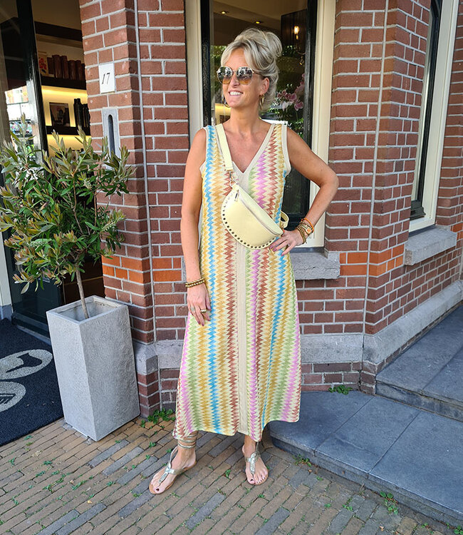 Crossbody met Studs Geel