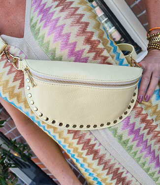 Crossbody met Studs Geel