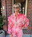 Blouse Ruffle Kleurrijk Rozetinten