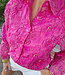 Azzurro Luxe Blouse Flower Fuchsia
