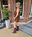 Halterplaysuit Gehaakt Donkerbruin