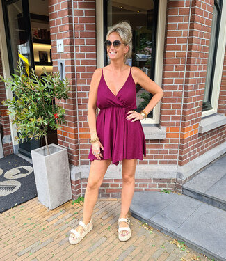 Summer Playsuit Bordeaux
