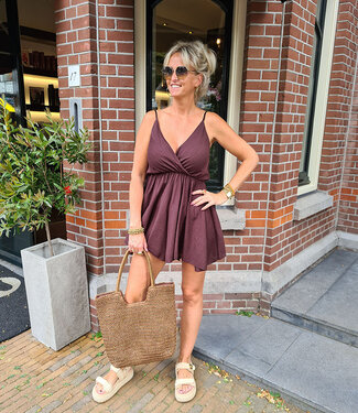 Summer Playsuit Donkerbruin