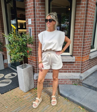 Azzurro 2-delig Comfyset Kort Beige