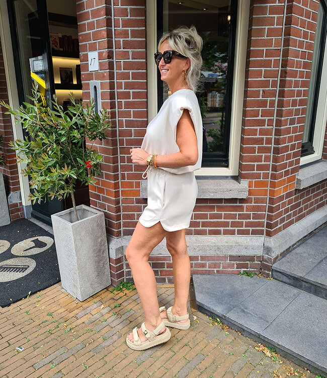 Azzurro 2-delig Comfyset Kort Beige