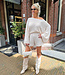 2-Delige Set Gehaakt Beige Trui + Short