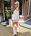 2-Delige Set Gehaakt Beige Trui + Short