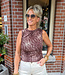 Azzurro Mesh Top Bambi Bruintinten