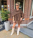 Teatro Knit Omslagdoek Donkerbruin