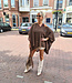 Teatro Knit Omslagdoek Donkerbruin