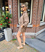 2-Delige Zijdelook Set Brons met Strass