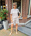 Azzurro Leopard T-shirt Soft Beige Tinten