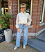 Azzurro Luxe Blouse Flower Crème