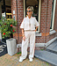 Biba Bomber Korte Mouw Beige/Oranje