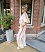Biba Bomber Korte Mouw Beige/Oranje