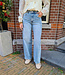 Queen Hearts Wide Leg Denim Jeans 3936
