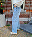 Queen Hearts Wide Leg Denim Jeans 3936