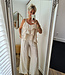 2-Delige Ruffle Top + Broek Beige