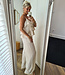 2-Delige Ruffle Top + Broek Beige