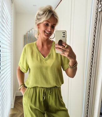 Zijdelook T-shirt Groen