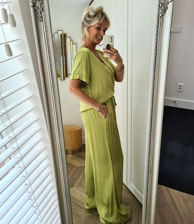 Zijdelook T-shirt Groen