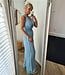 Dunne Denim Jumpsuit Blauw
