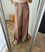 Zijdelookbroek met Splitten Brons