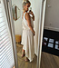 Asymmetrische Jurk Beige