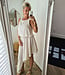 Asymmetrische Jurk Beige