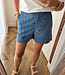 Azzurro Denim Jeans Short Leo Blauw