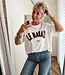 Oversized T-shirt Le Marais Wit/Bruin