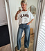 Oversized T-shirt Le Marais Wit/Bruin