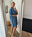 Azzurro Oversized Denim Jeans Dress Leo Blauw