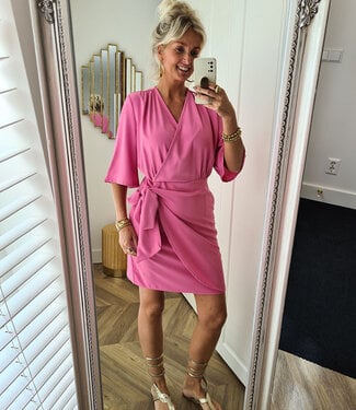 Azzurro Luxe Jurk Viscose Roze