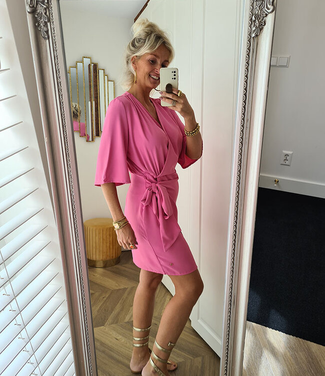 Azzurro Luxe Jurk Viscose Roze