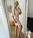 Azzurro Luxe Jurk Viscose Beige