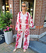 2-Delige BallonBlouse + Pantalon Flower Red