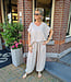 Oversized Linnenlook Blouse Beige/Taupe