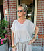 Oversized Linnenlook Blouse Beige/Taupe
