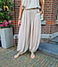 Oversized Linnenlook Ballon Broek Beige/Taupe