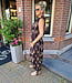 Palmtree Haltertop Zwart/Camel