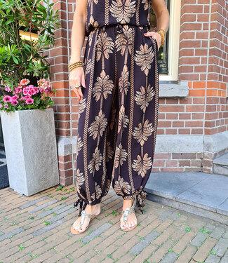Palmtree Ballonbroek Zwart/Camel