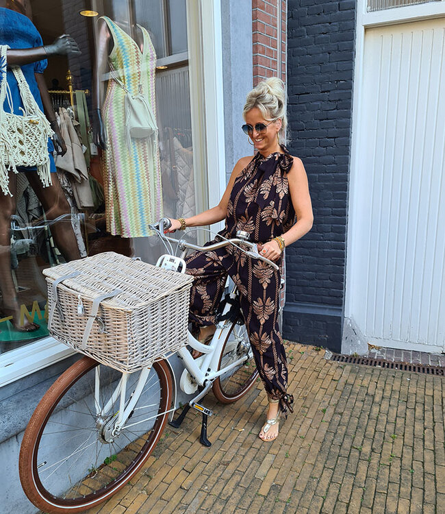 Palmtree Ballonbroek Zwart/Camel