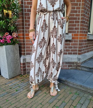 Palmtree Ballonbroek Crème/Bruin