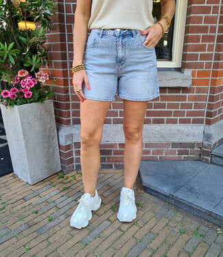 Denim Short met Strass 1104