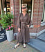 Oversized Lange Wijde Jurk Donkerbruin